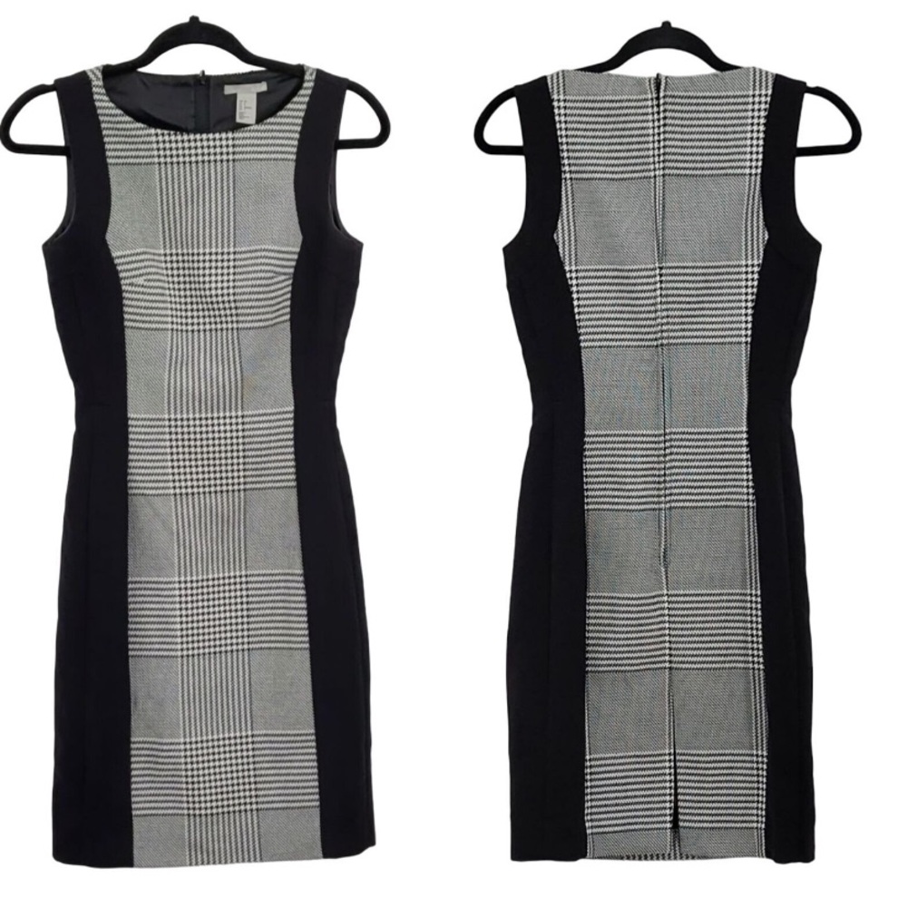 NWT Black & White Houndstooth Dress Professional Attire H&M Size 6